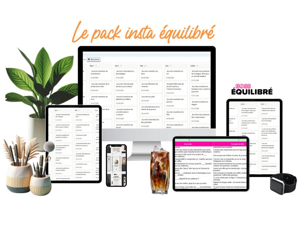 Pack insta équilibré