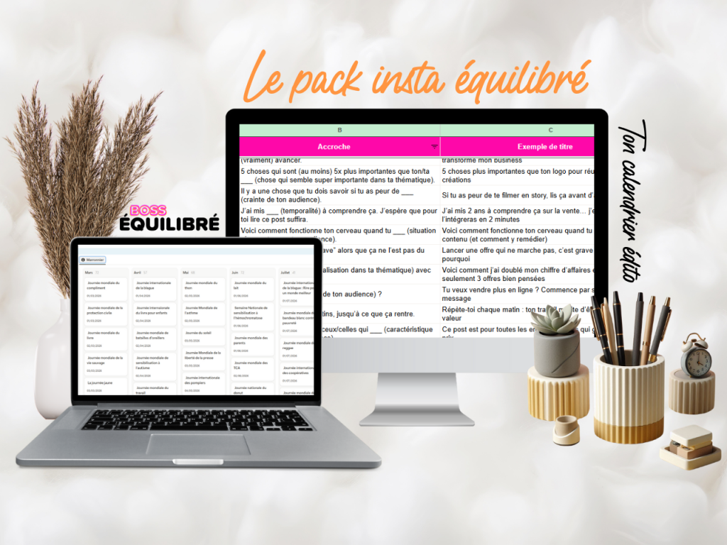 Pack insta équilibré